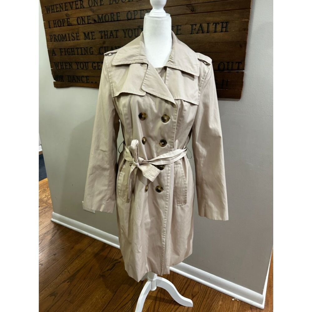 Classic London Fog Double Breasted Trench Coat